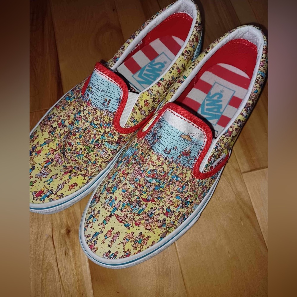 Vans Where’s Waldo slip on’s
